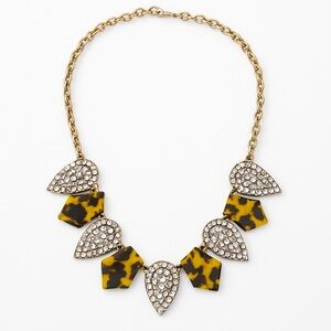 J. Crew Gold and Tortoiseshell Necklace